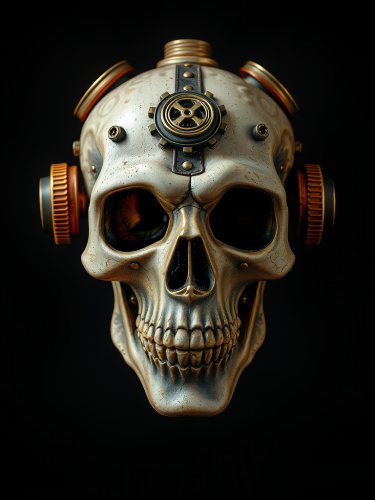 Steampunk skull mask accessory for Halloween costume Steampunk skull mask accessory for Halloween costume