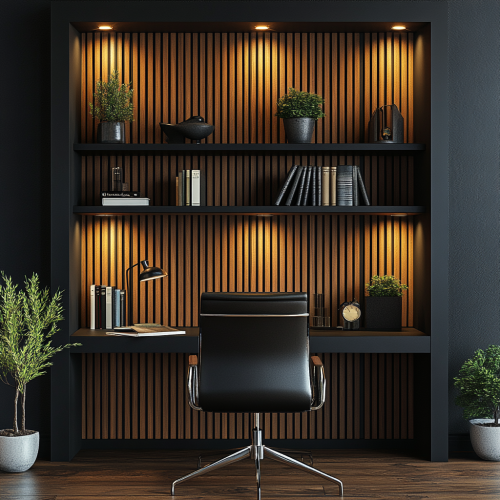 Stylish Modern Office Background for Desk