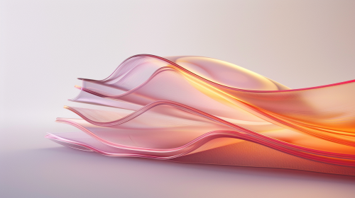 Stylish pink and orange folder with soft lighting