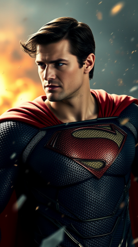 Superman: Henry Cavill in Man of Steel.