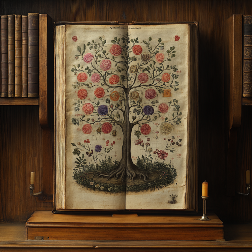 Symmetrical symbols on black background in flat illustration