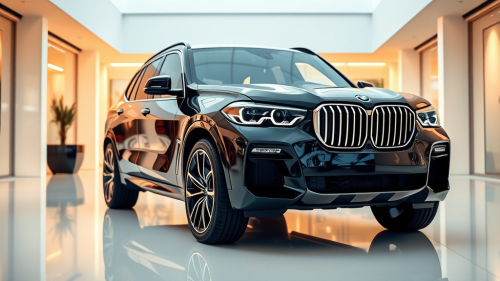 The 2025 BMW X5 in a Luxury Showroom