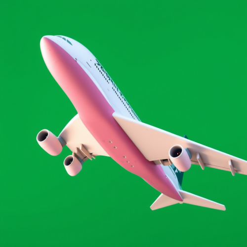 The A380 Airplane On A Green Background