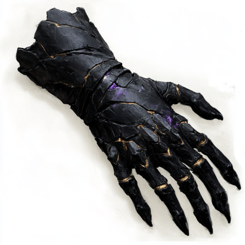 The Abyssal Gauntlet channels dark magic against foes.