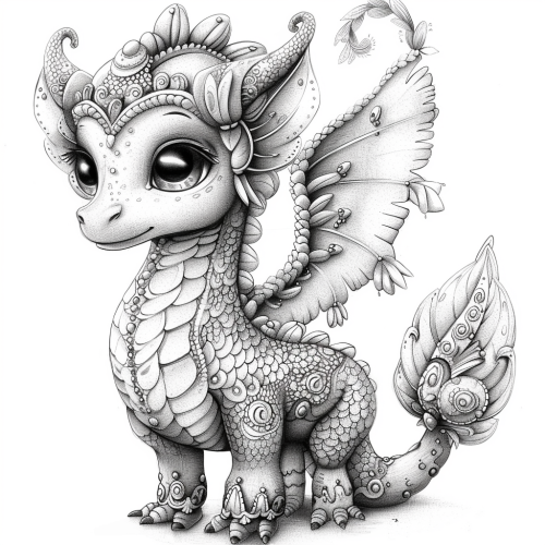 The Adorable Dragon in a Fairybook Realm