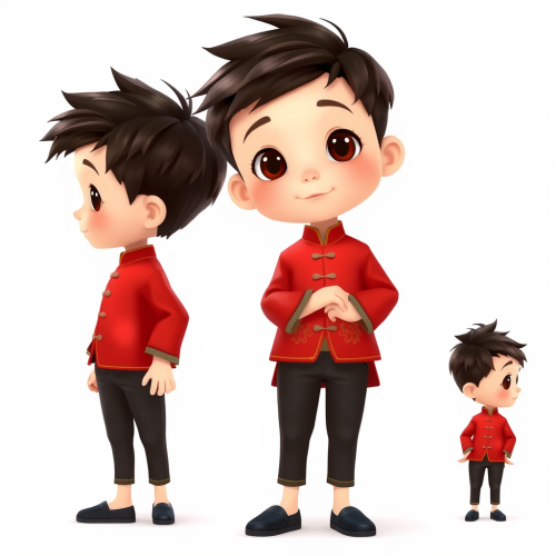 The Adventures of Li: Diverse Poses and Expressions