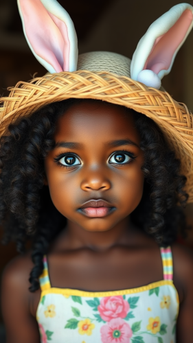 The African American Girl's Easter Celebration