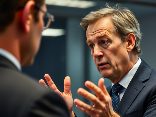 The Airbus CEO Arguing with an Unseen Person