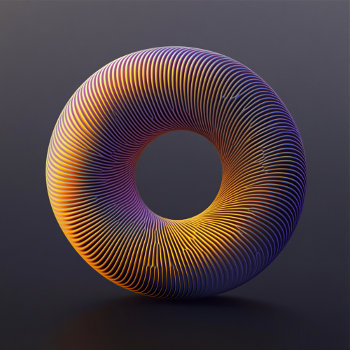 The Airy Donut with Gradient Colors