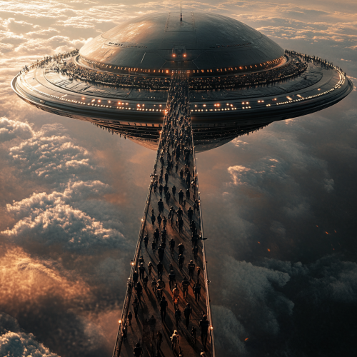 The Alien Mothership Connecting to Earth