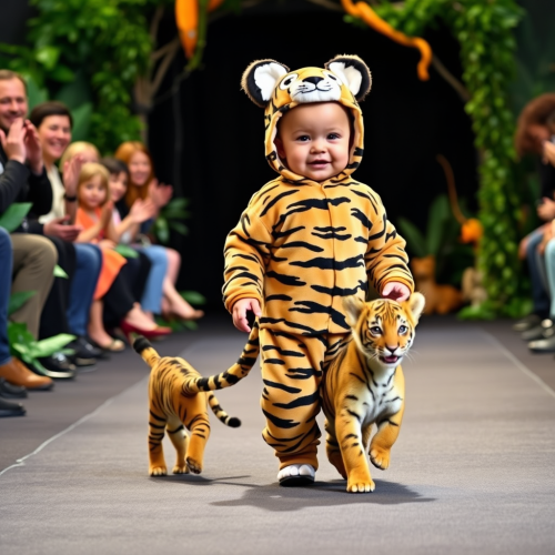 The Baby and Cub Duo's Jungle Runway Show