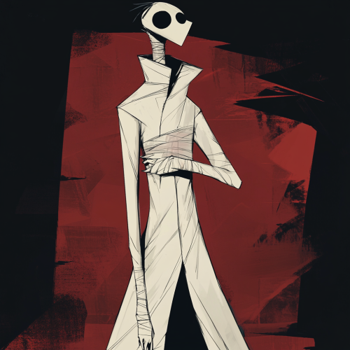 The Bandaged Man in White Trench Coat