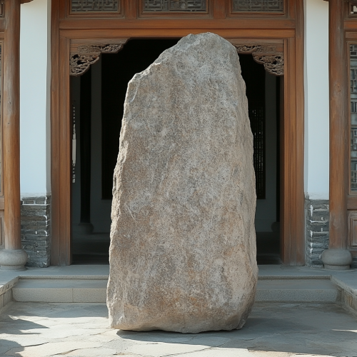The Big Chinese Style Stone in Front