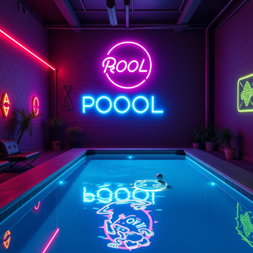 The Bright Neon Pool from the 80s