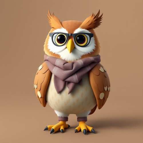 The Casual Owl Mascot of Procasa Real Estate
