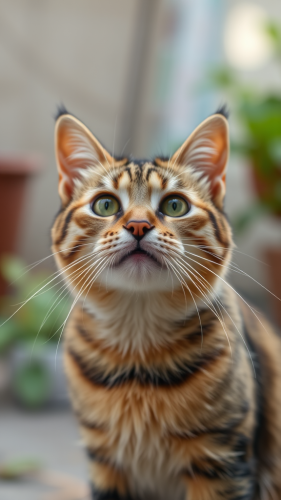 The Cat Displaying Attitude