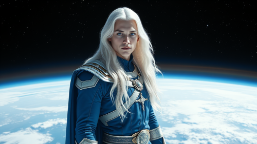 The Compassionate Pleiadian Commander with Tribal Aura