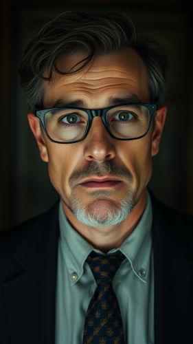 The Creepy Tall British Man with Glasses