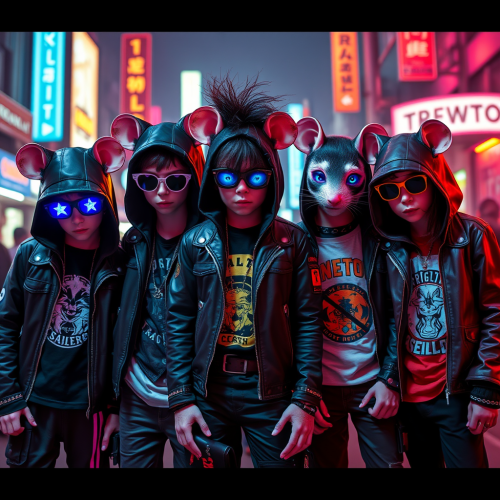 The Cyberpunk Kids Mimicking Street Rats