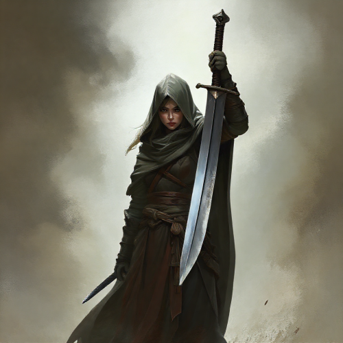 The Dagger-Loving Female Monk in a Cloak