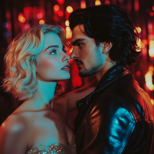 The Dance of Two Lovers Under Disco Lights