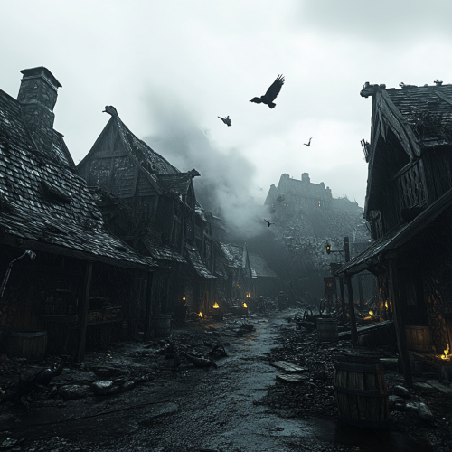 The Dark Viking Village in Ruins