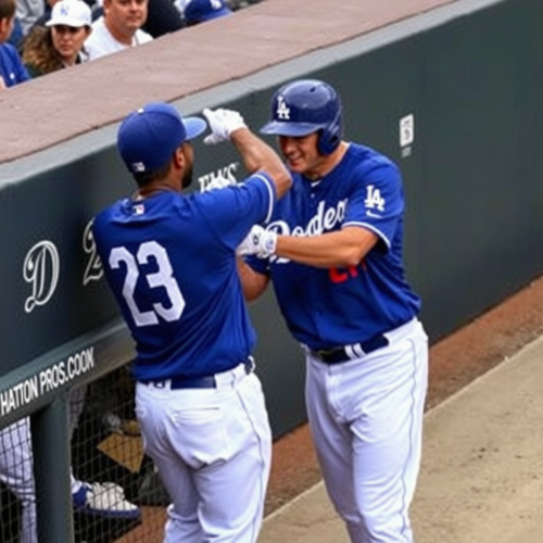 The Dodgers Tagging a Player