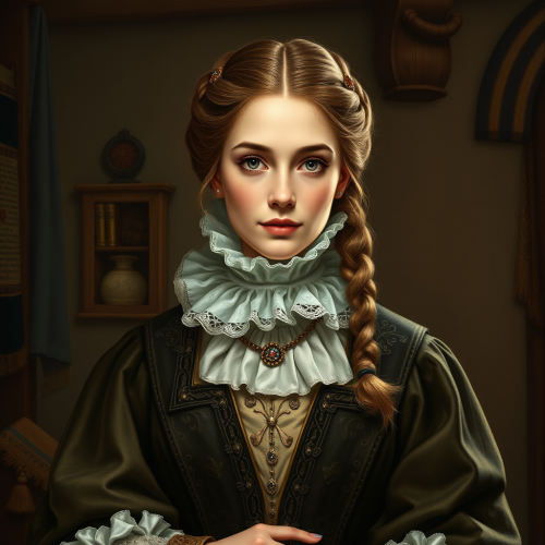 The Elegant Female Tavern Owner in Renaissance