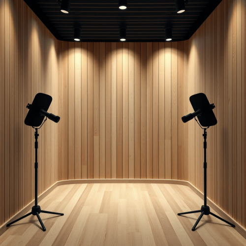 The Empty Modern Podcast Studio