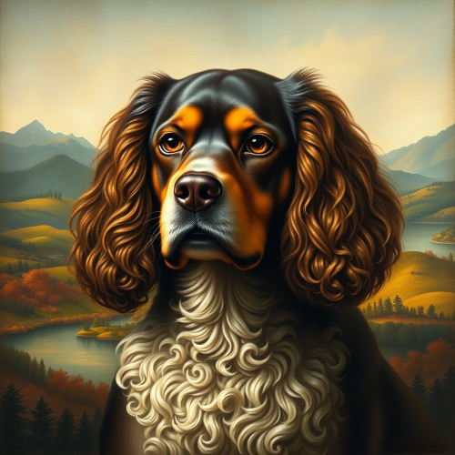 The Enigmatic Canine: A Masterful Artistic Portrait