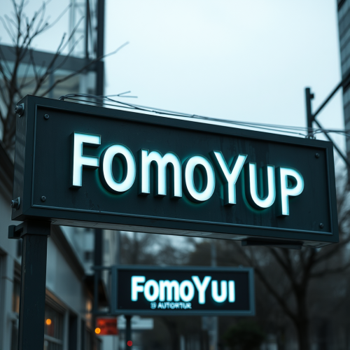 The FomoYup Signage across the City