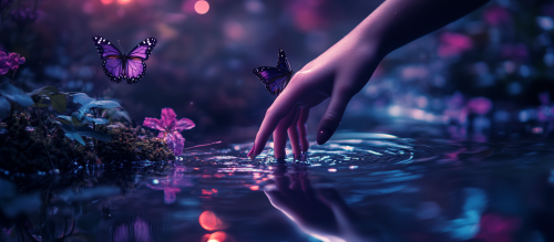 The Forest Nymph's Hand in the Moonlight