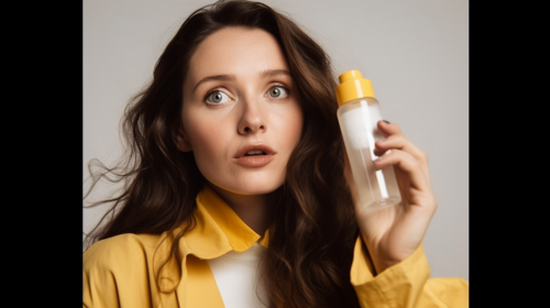 The Friendly Woman Demonstrating Face Cream