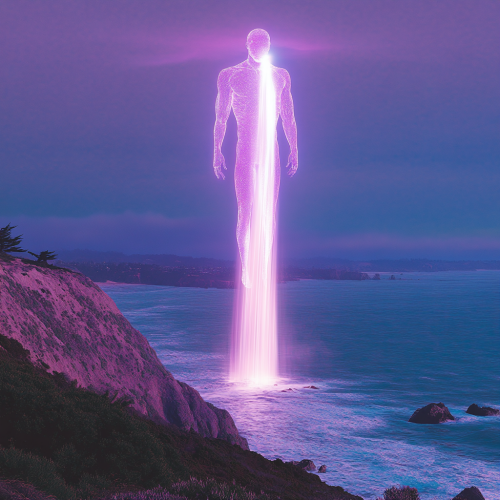 The Giant Light Man in Northern California