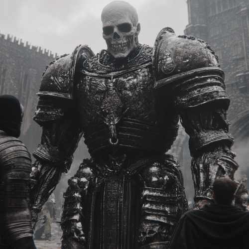The Giant Undead Knight Machine Menaces Travelers