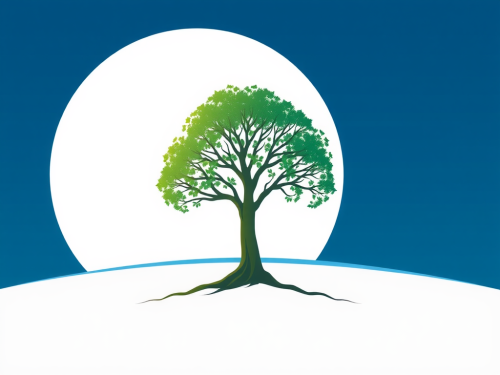 The Globe-Shaped Tree in a Clean Design