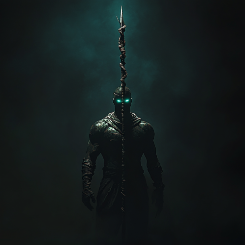 The Glowing-Eyed Warrior in Leather Armor