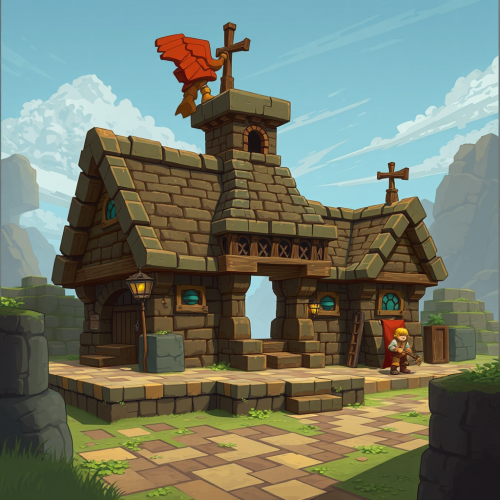 The Goblin Barracks in a Minecraft Fantasy