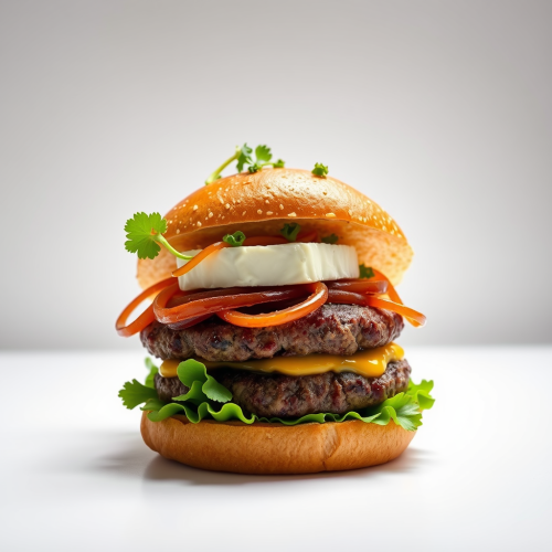 The Gourmet Brie and Beef Burger Product Shot