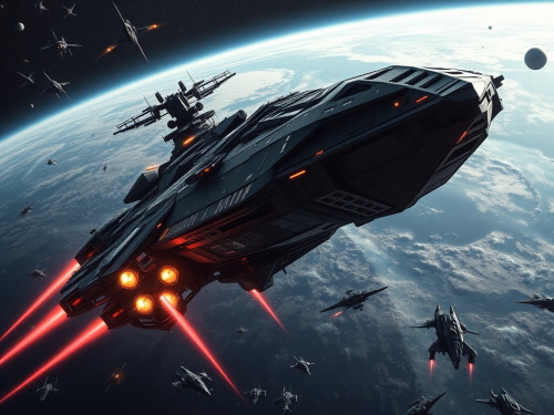 The Grand Interstellar Warship in Epic Space Battle