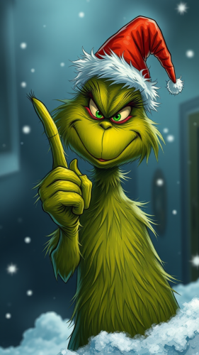 The Grinch Showing His Middle Finger