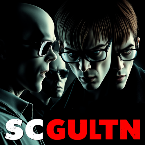 The Guilty Skinny Man in Scream-Styled Poster