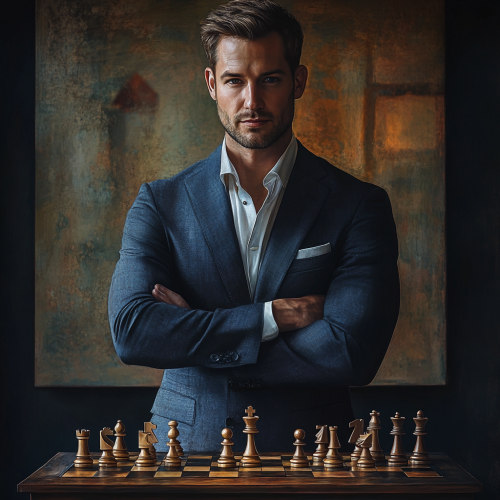 The Head of Chess Club: Serious and Confident