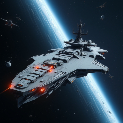 The Huge Intergalactic Warship in Alien Invasion