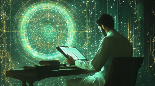 The Islamic scholar explores digital knowledge with AI