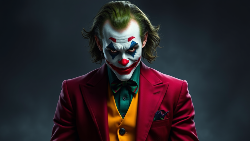 The Joker Laughing with 'Why So Serious'