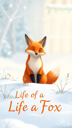The Life of a Fox in a Snowy Field