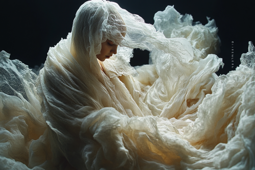 The Light Woman in Heavenly Clouds