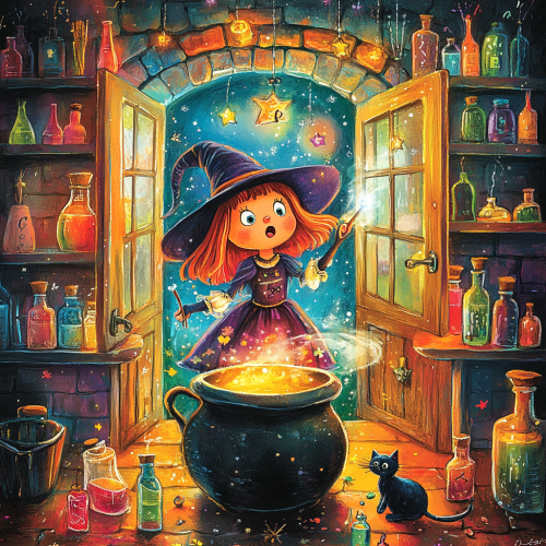 The Magical Witch's Potions: A Surprising Adventure