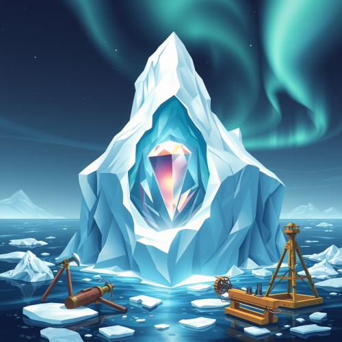 The Majestic Iceberg Hiding a Shining Gem